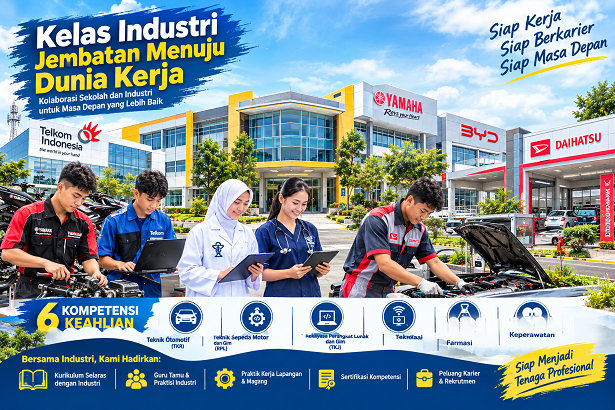 KENAPA KELAS INDUSTRI SEMAKIN DICARI? MENGENAL MODEL PEMBELAJARAN SMK BERSAMA DUNIA USAHA DAN DUNIA INDUSTRI